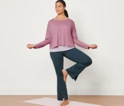 2-in-1-Sportshirt, rosa
