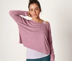 2-in-1-Sportshirt, rosa