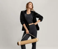 2-in-1-Sportshirt, schwarz