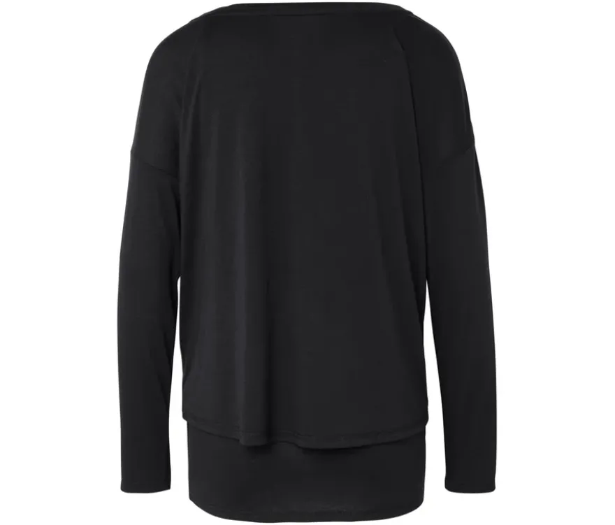 2-in-1-Sportshirt, schwarz