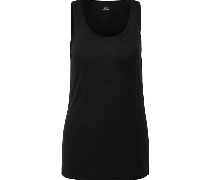 2-in-1-Sportshirt, schwarz