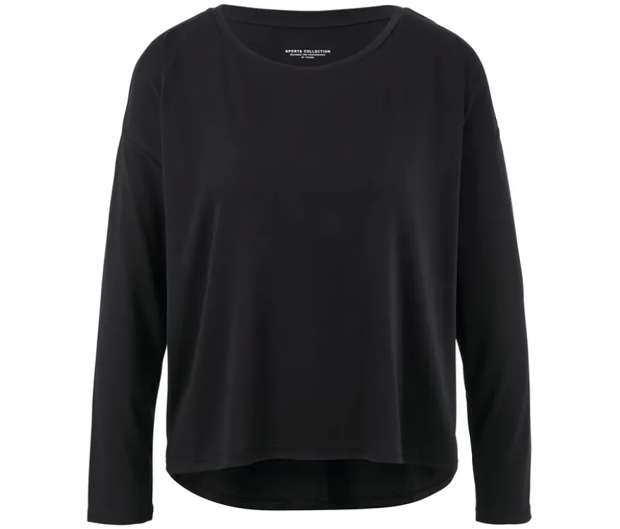 2-in-1-Sportshirt, schwarz
