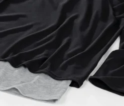 2-in-1-Sportshirt, schwarz