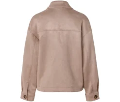 Jacke in Velourslederoptik