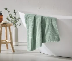 Jacquard-Badetuch, salbei