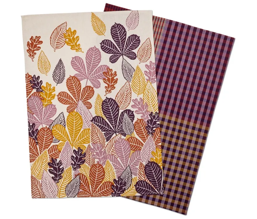 2 Jacquard-Geschirrtücher