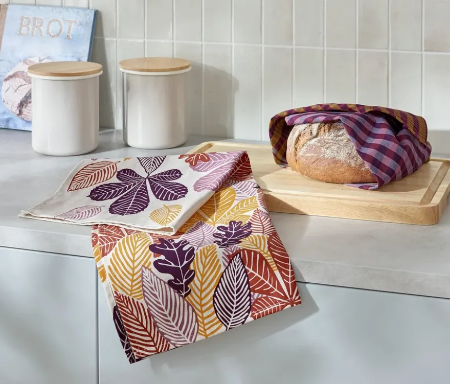 2 Jacquard-Geschirrtücher