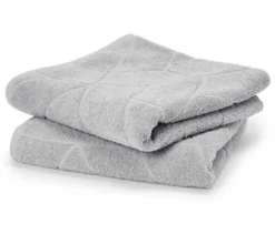 2 Jacquard-Handtücher, grau