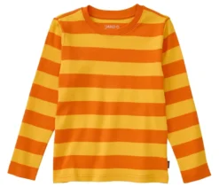 JAKO-O Streifenshirt, gelb-orange