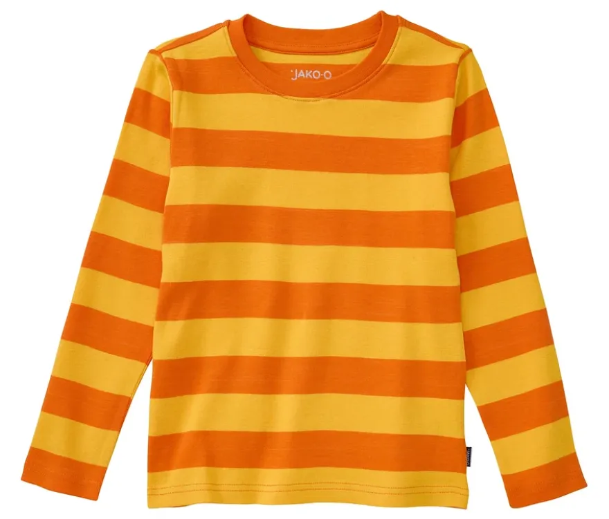 JAKO-O Streifenshirt, gelb-orange