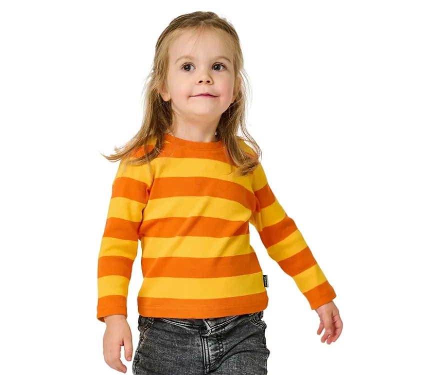 JAKO-O Streifenshirt, gelb-orange