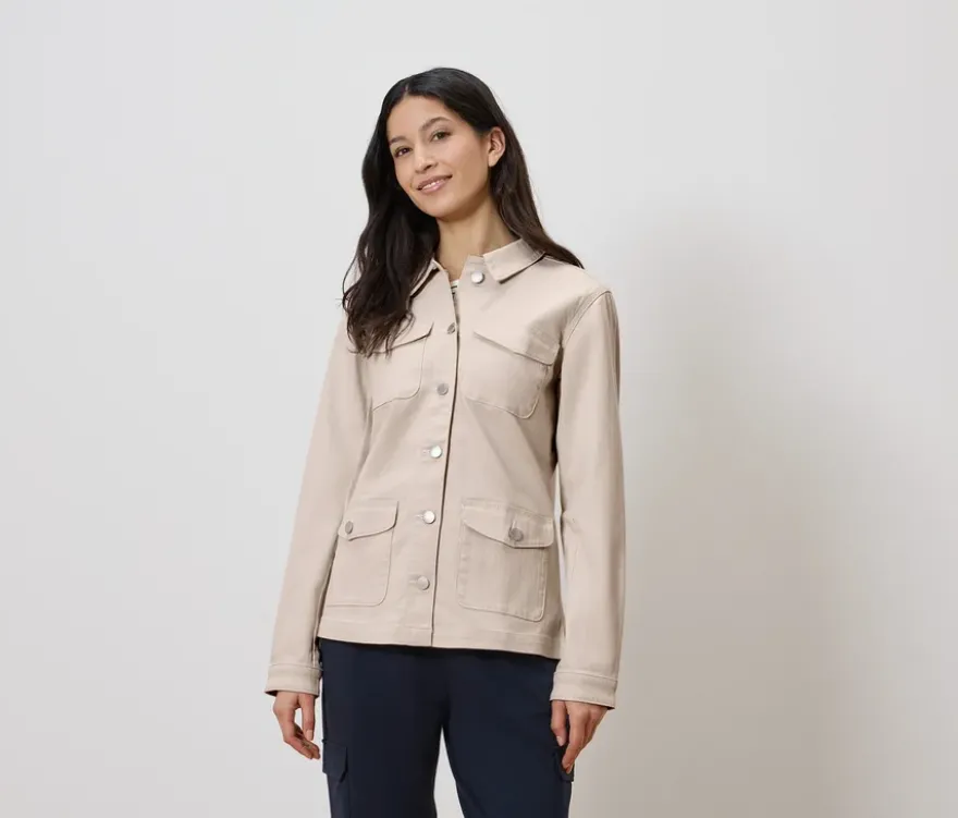 Jeansjacke mit Cargo-Taschen