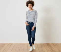 Jeggings, Denim-Optik, dark blue