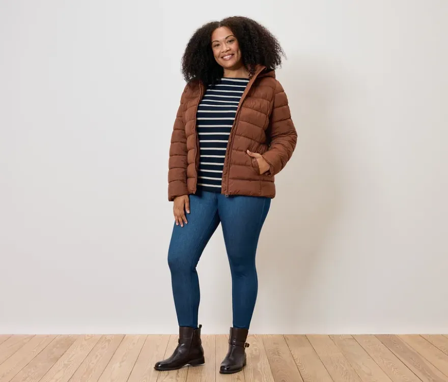 Jeggings, Denim-Optik, mid blue