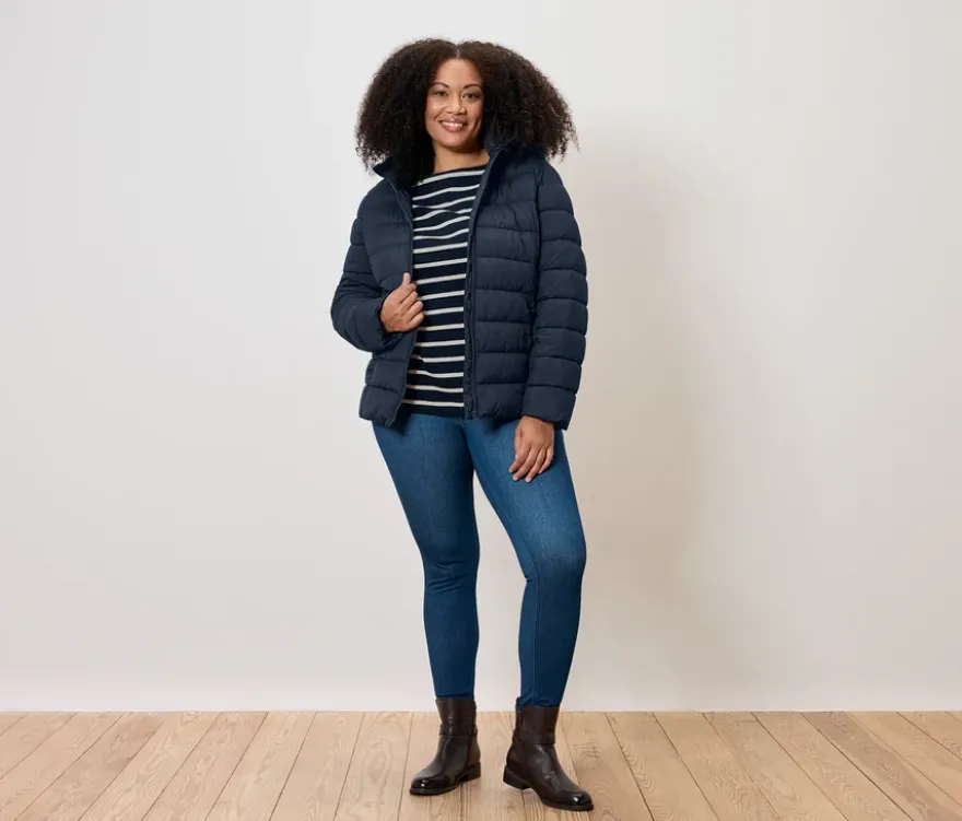 Jeggings, Denim-Optik, mid blue