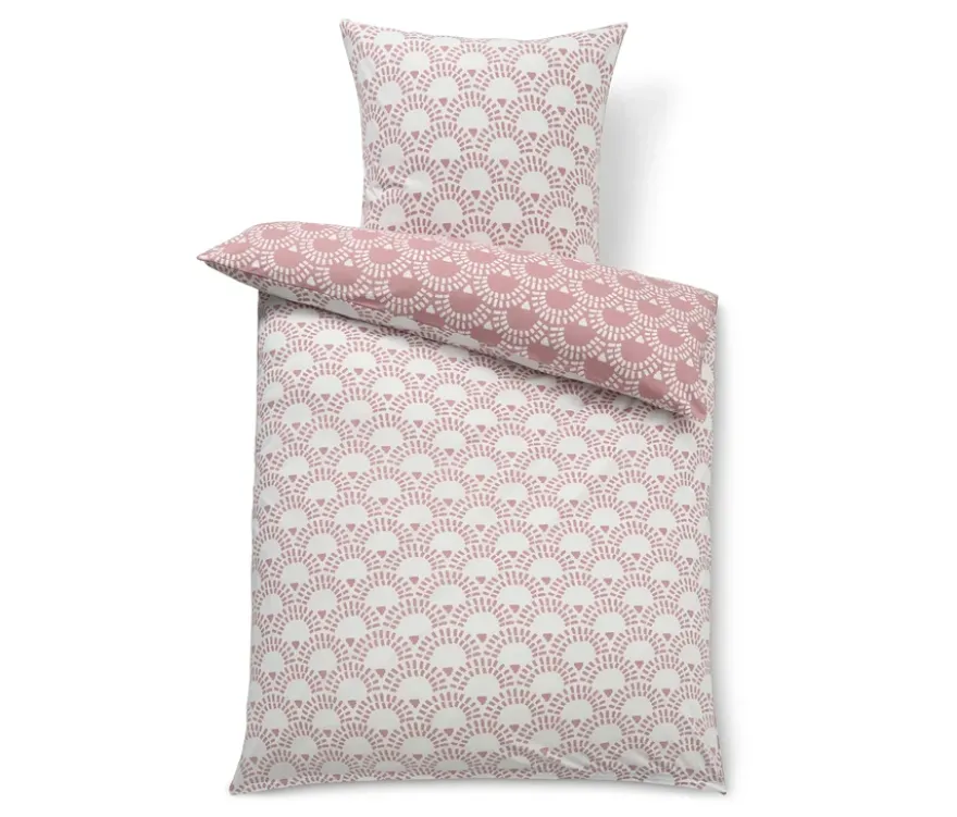 Jersey-Bettwäsche, rosa, Normalgröße