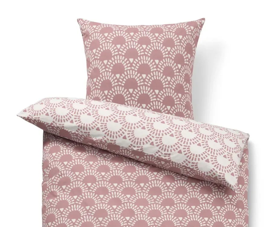 Jersey-Bettwäsche, rosa, Normalgröße