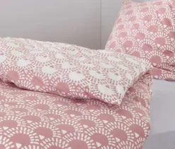 Jersey-Bettwäsche, rosa, Normalgröße