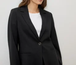 Jerseyblazer, schwarz