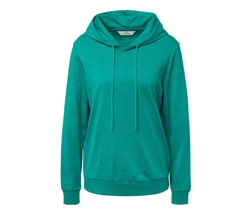 Jersey-Hoodie, aqua