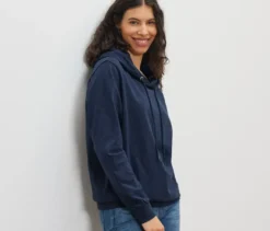 Jersey-Hoodie, navy