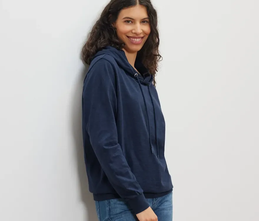 Jersey-Hoodie, navy