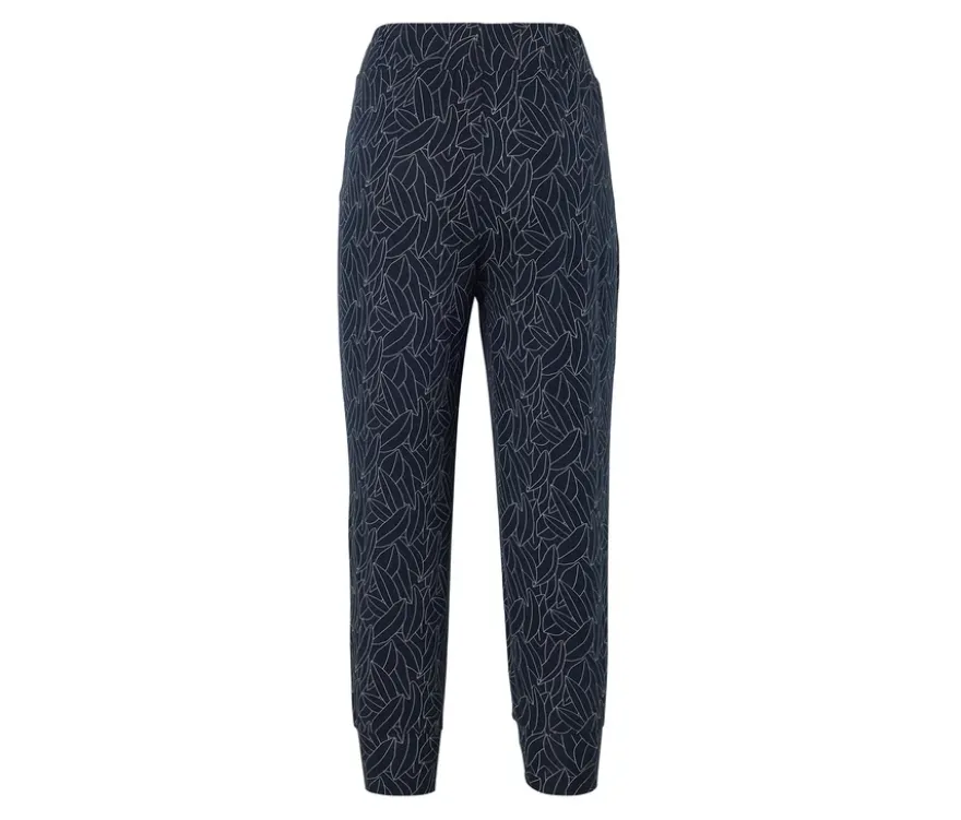 3/4-Jerseyhose, blau-cremeweiß
