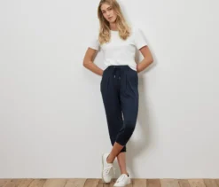 3/4-Jerseyhose, dunkelblau