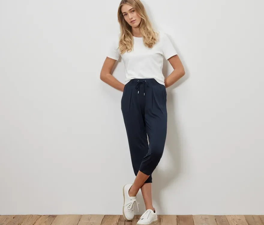 3/4-Jerseyhose, dunkelblau