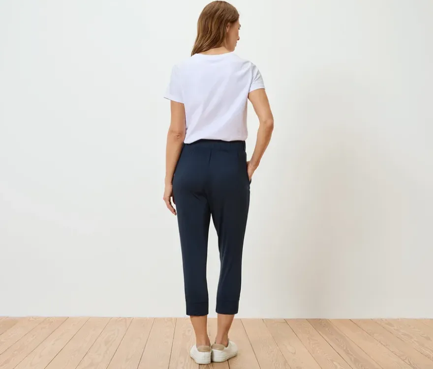 3/4-Jerseyhose, dunkelblau