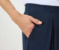 3/4-Jerseyhose, dunkelblau