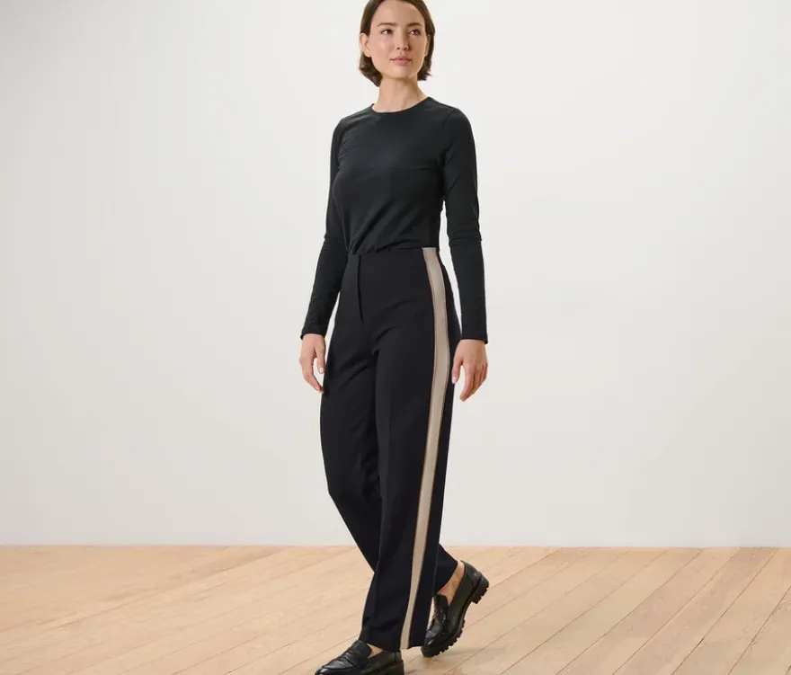 Jerseyhose mit Galonstreifen