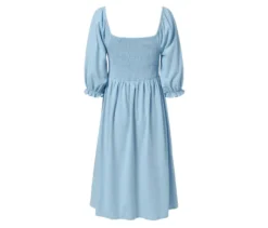 Jerseykleid mit Puffärmeln