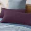 2 Jersey-Kopfkissenbezüge, lila