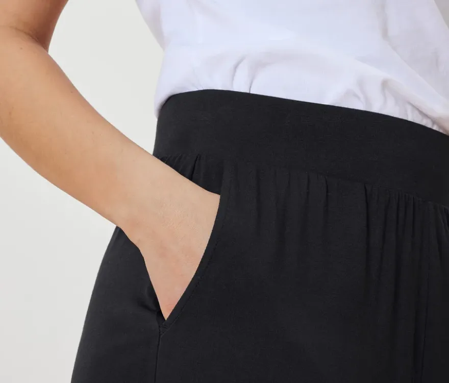 Jerseyshorts, schwarz