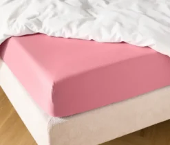 Jersey-Spannbettlaken, Übergröße, rosa