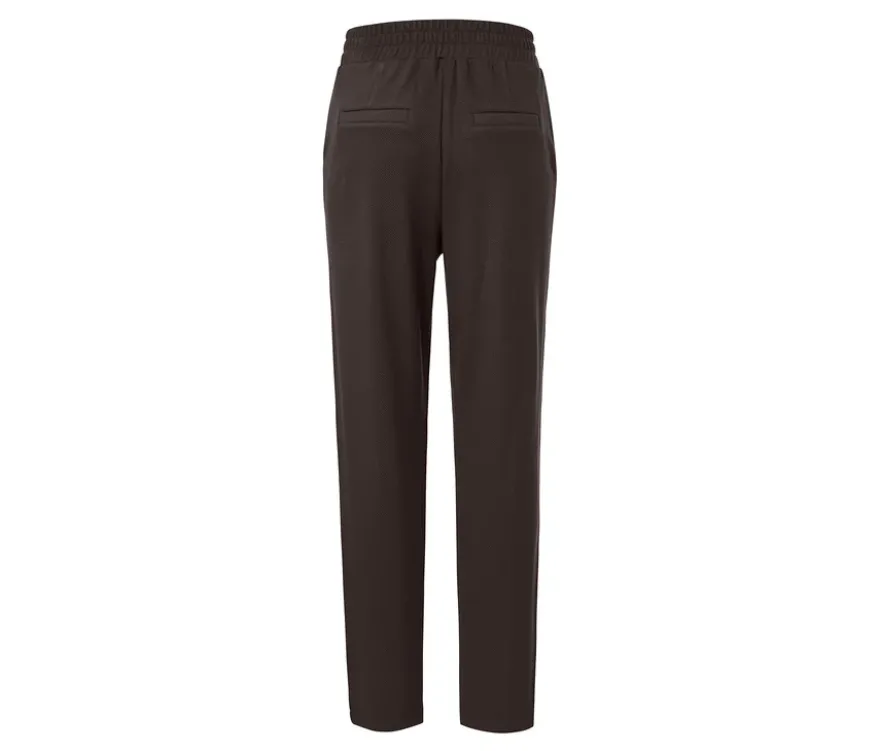 Joggpants mit Biese, dunkelbraun