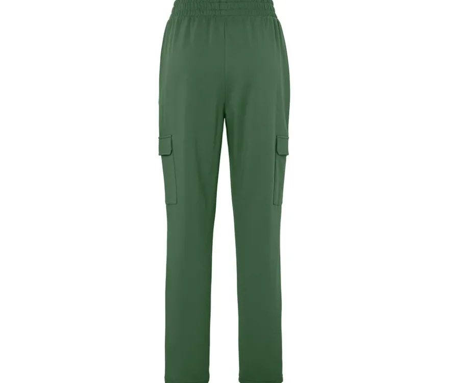 Joggpants mit Cargo-Taschen, dunkelgrün