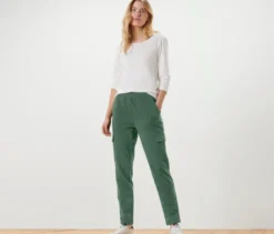 Joggpants mit Cargo-Taschen, grün