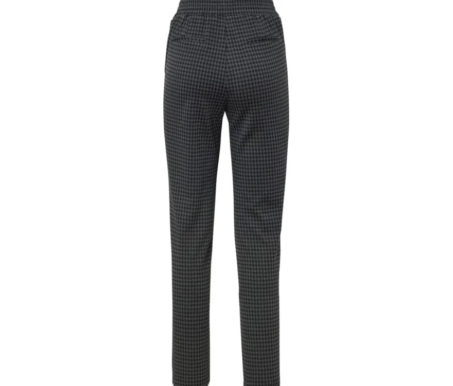 Joggpants mit Hahnentritt-Jacquard