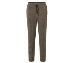 Joggpants mit Hahnentritt-Jacquard