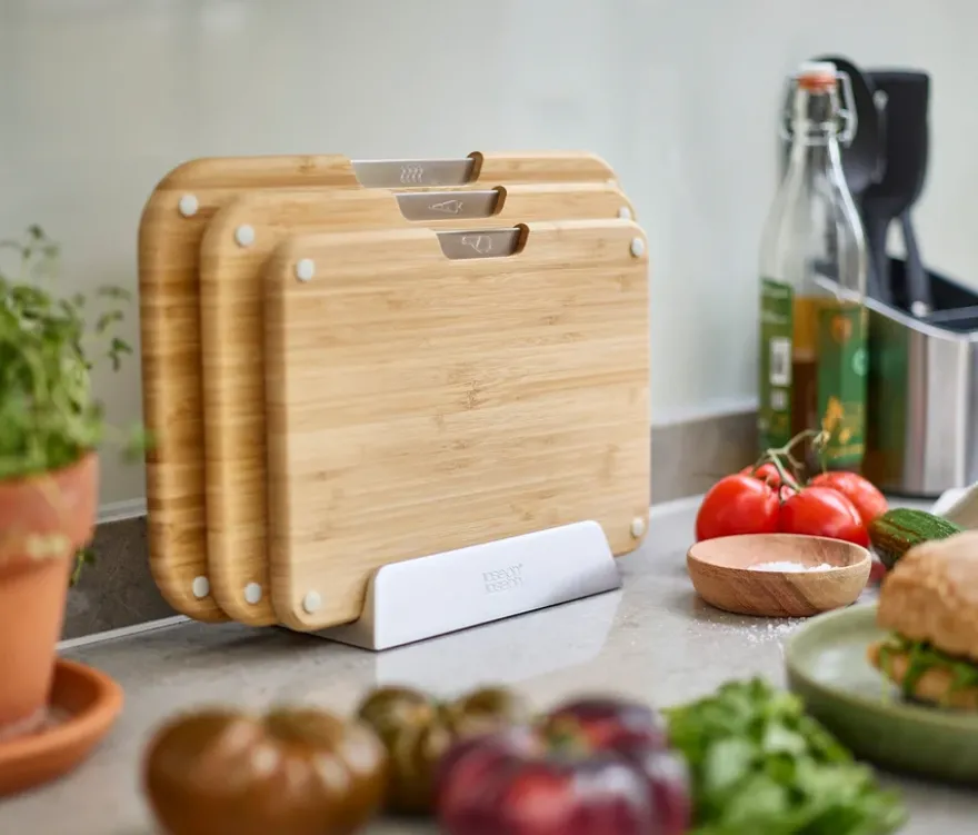 3 Joseph Joseph Boards Bamboo Schneidebretter