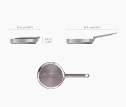 Joseph Joseph Edelstahl-Bratpfanne »Space Steel«, 20 cm