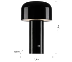 JUST LIGHT LED-Akku-Tischleuchte »Agnes«, 2er-Set, schwarz
