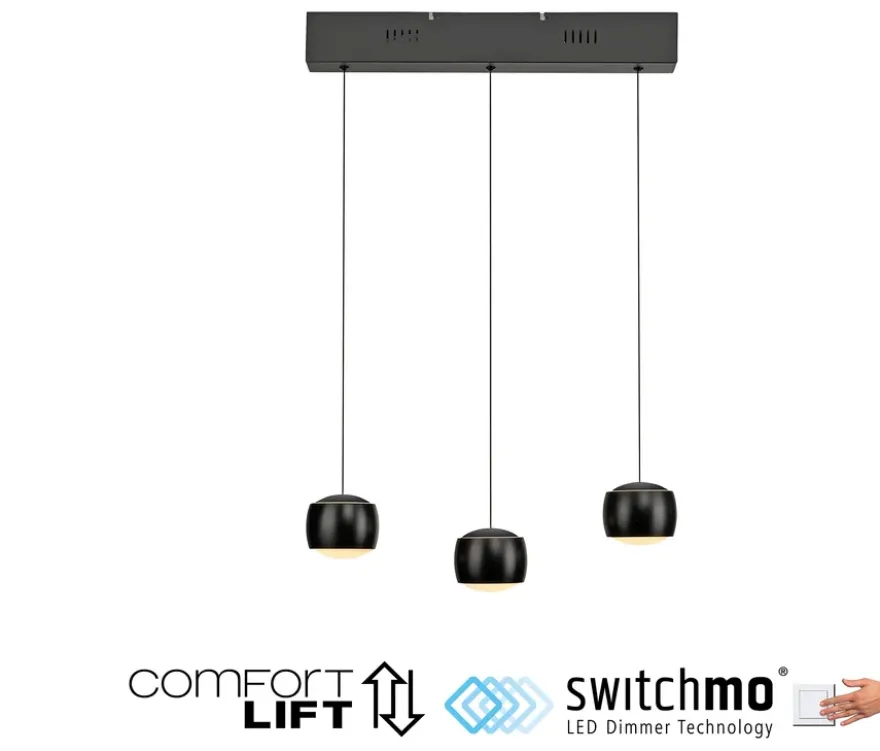 Just Light LED-Pendelleuchte »Ballini«, 3-flammig