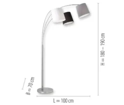 JUST LIGHT Stehleuchte »Melvin«