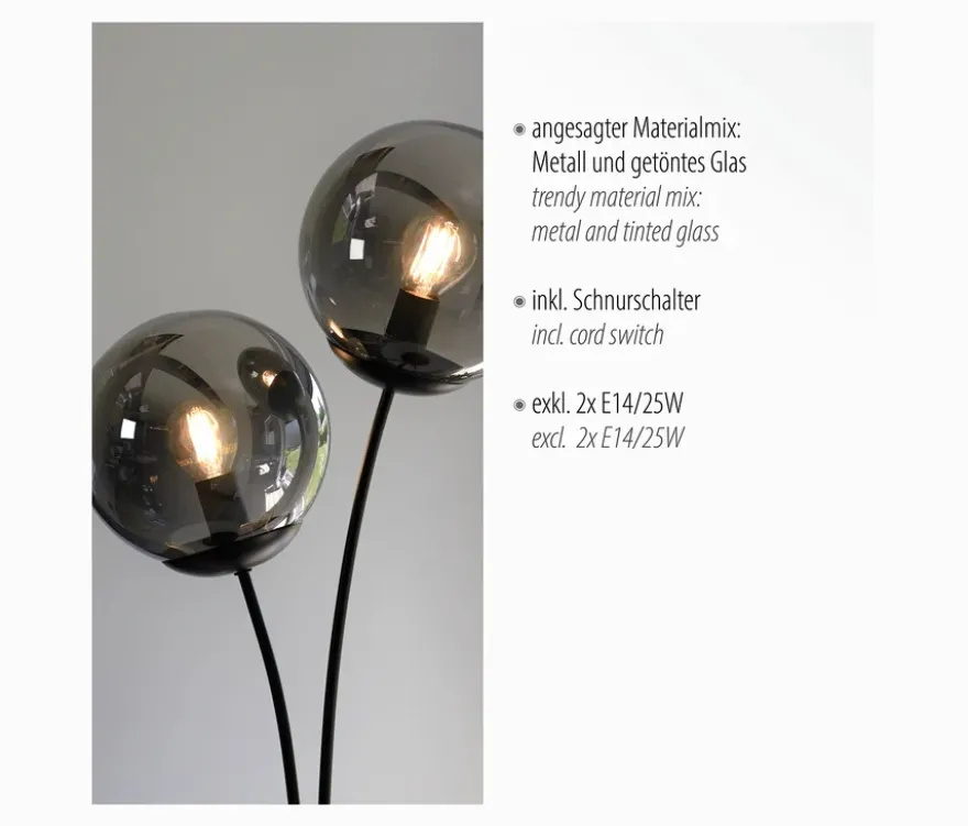 JUST LIGHT Tischleuchte »Big Widow«