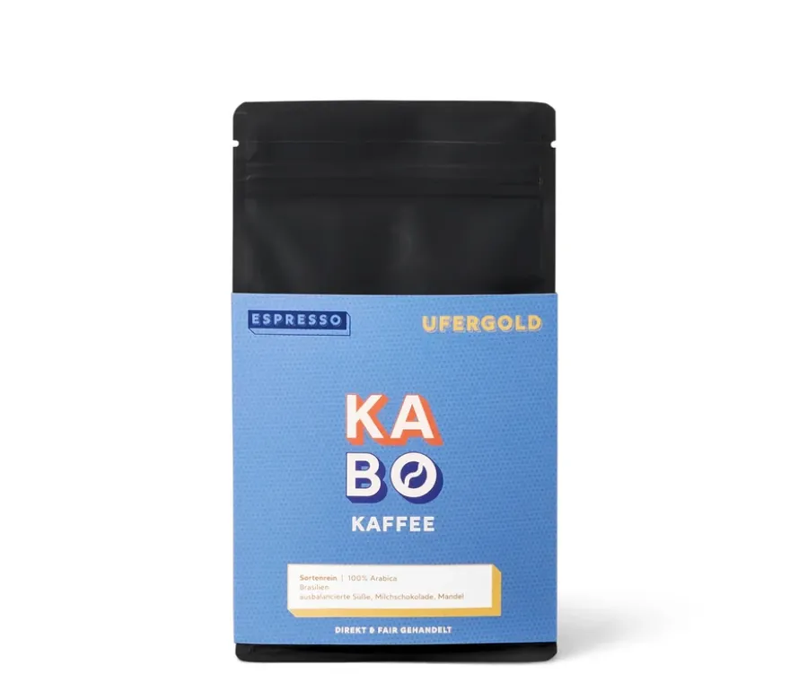 KABO - Ufergold Espresso - 250 g Ganze Bohne