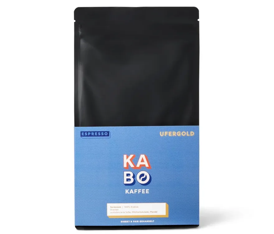 KABO - Ufergold Espresso - 1 kg Ganze Bohne