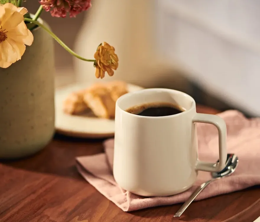 Kaffeebecher, Beige